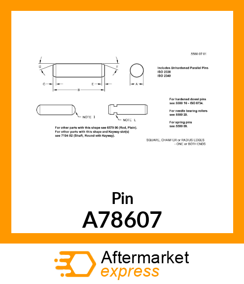 Pin A78607
