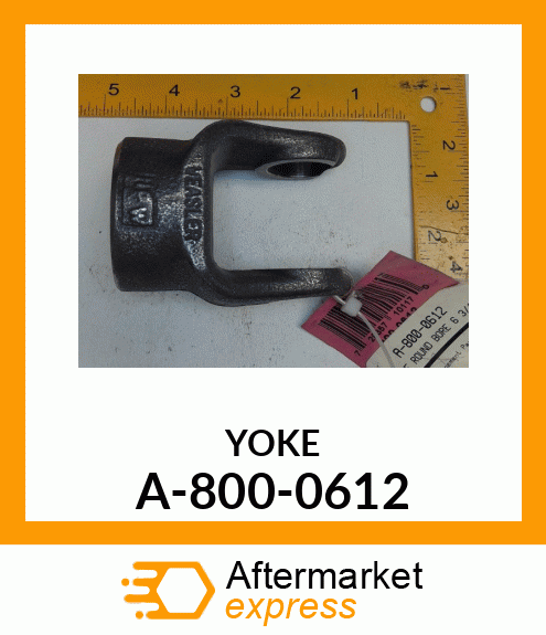 Universal Joint Yoke - YOKE ROUND BORE 6 3/4" A-800-0612