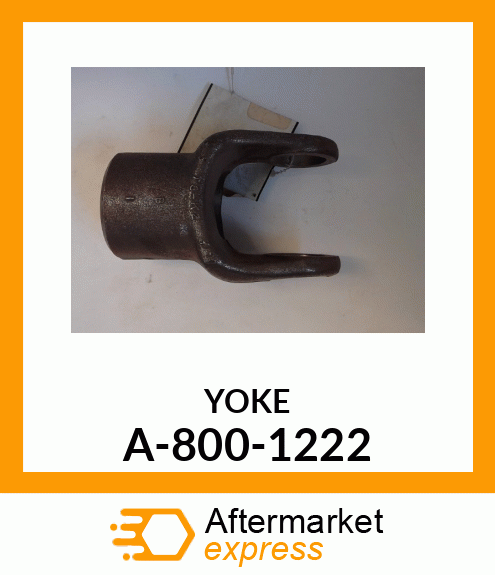 Universal Joint Yoke - YOKE ROUND BORE 12 1-3/8" A-800-1222