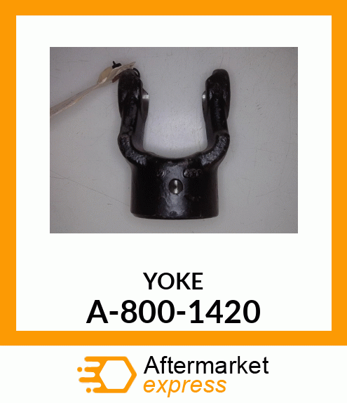 Universal Joint Yoke - YOKE ROUND BORE 14 1-1/4" A-800-1420