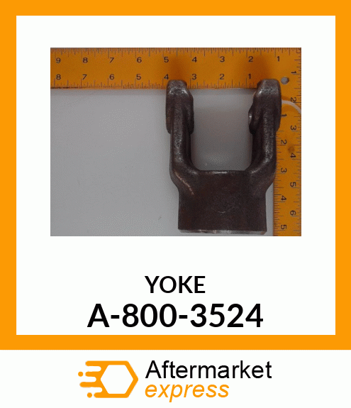 Universal Joint Yoke - YOKE ROUND BORE 35 1-1/2" A-800-3524