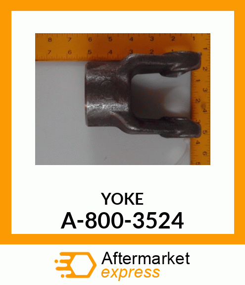 Universal Joint Yoke - YOKE ROUND BORE 35 1-1/2" A-800-3524