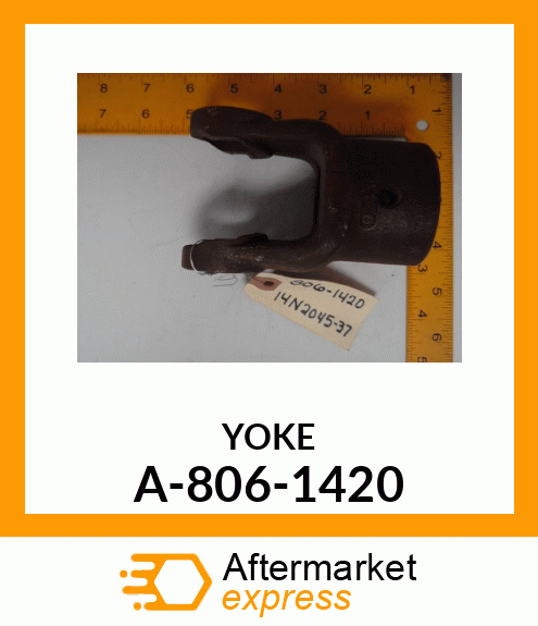 Universal Joint Yoke - Y RD BOR 14 1-1/4 DBL KEY A-806-1420