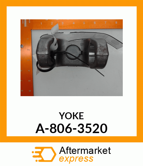 Universal Joint Yoke - Y RD BOR 35 1-1/4 DBL KEY A-806-3520