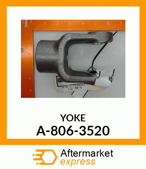 Universal Joint Yoke - Y RD BOR 35 1-1/4 DBL KEY A-806-3520