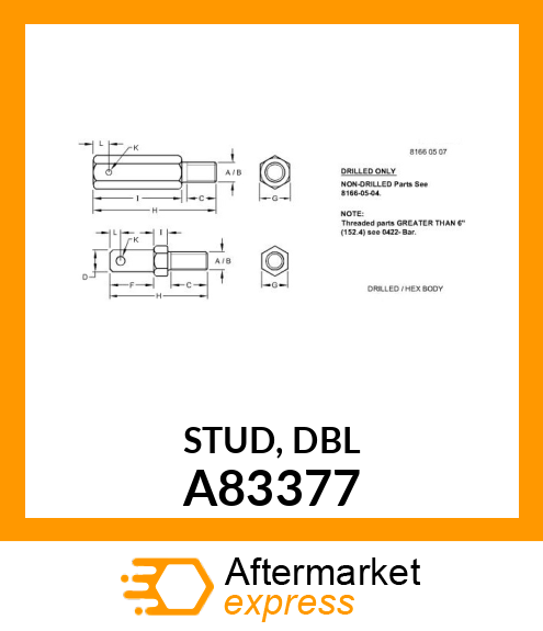 STUD, DBL A83377