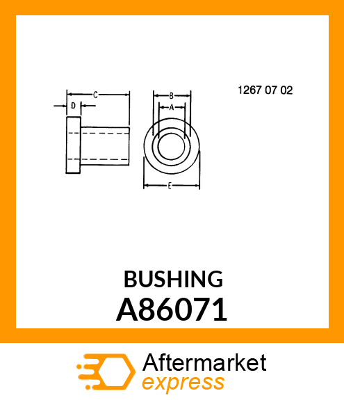 FLANGE, BEARING I A86071