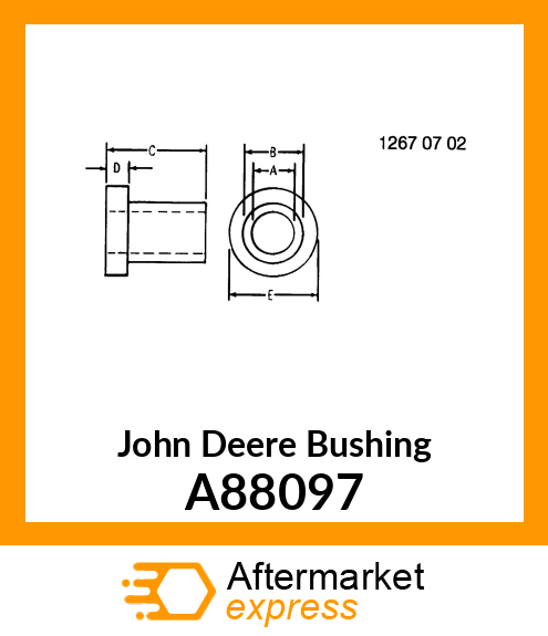 BUSHING, FLANGED A88097