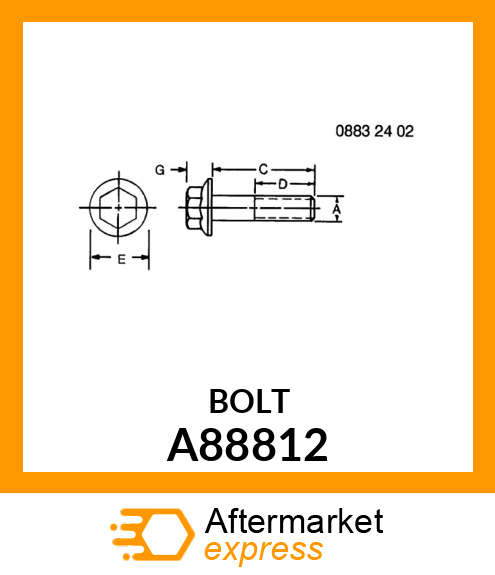 BOLT, D A88812