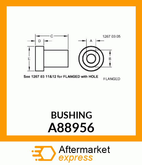 BUSHING, BEARING INSERT A88956