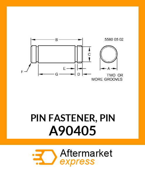 PIN FASTENER, PIN A90405