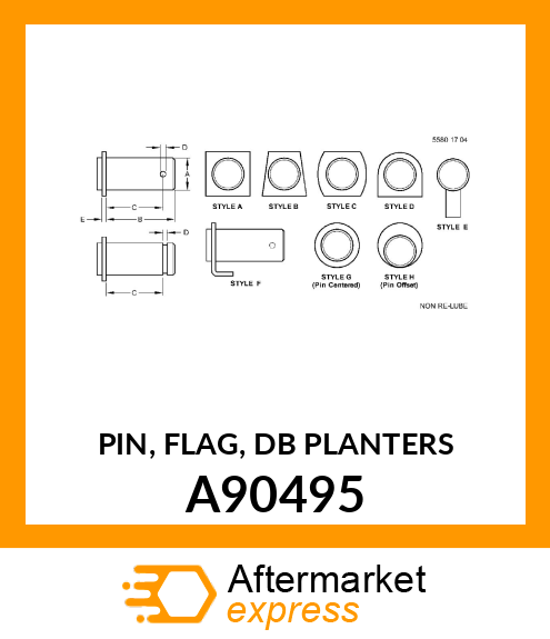 PIN, FLAG, DB PLANTERS A90495