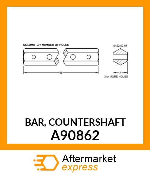 BAR, COUNTERSHAFT A90862