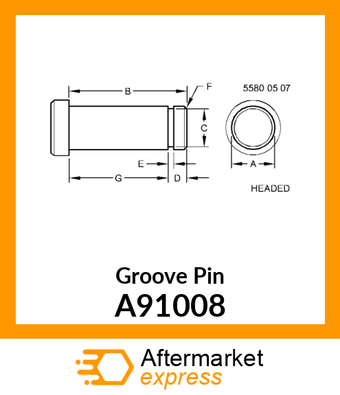 Groove Pin A91008