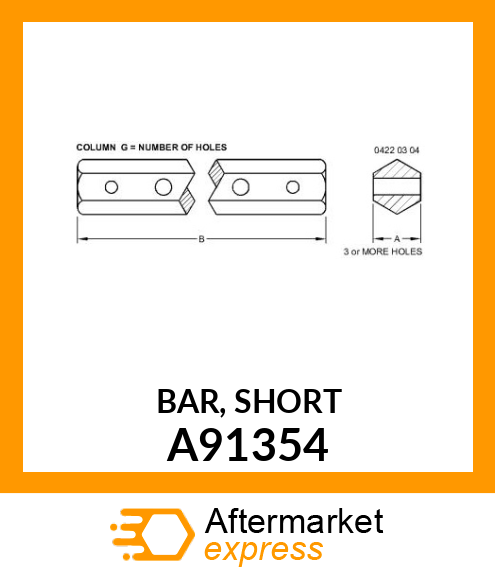 BAR, SHORT A91354