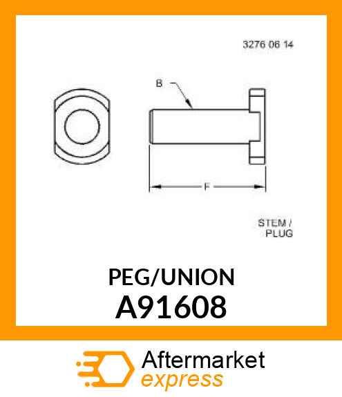 PLUG, 8MM A91608