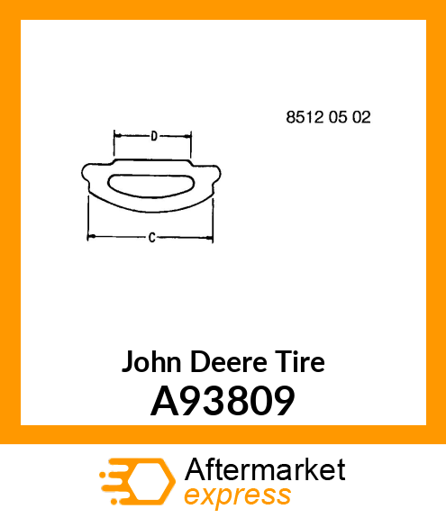 TIRE, 4X21 PRESS WHEEL A93809