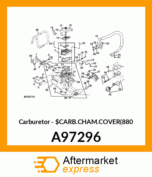 Carburetor - $CARB.CHAM.COVER(880 A97296