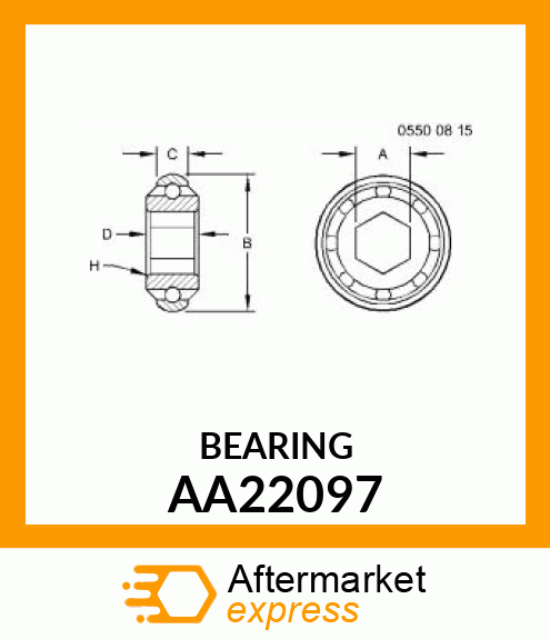 BALL BEARING, BEARING AA22097