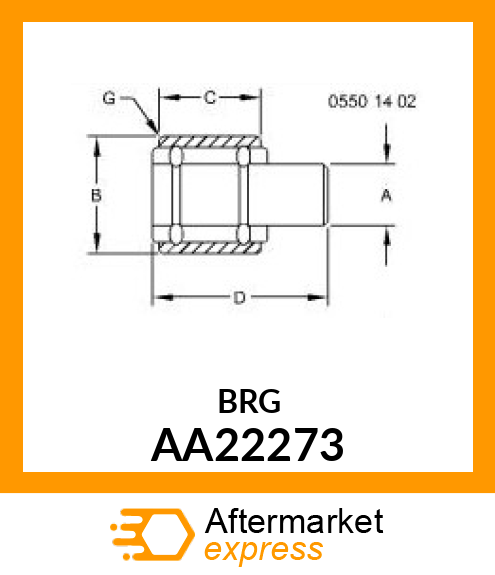 BEARING amp; SHAFT ASSY AA22273