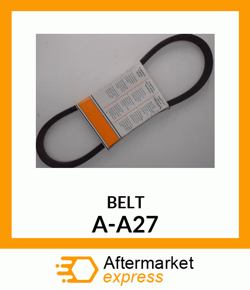 V-Belt - A-SECTION BELT (4L290) A-A27