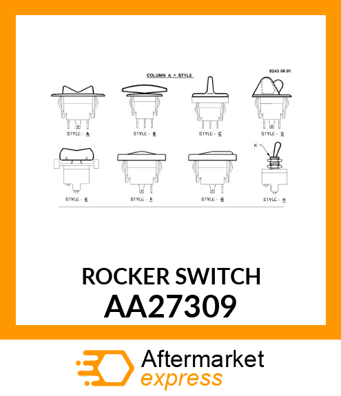 SWITCH, MOMENTARY ROCKER AA27309