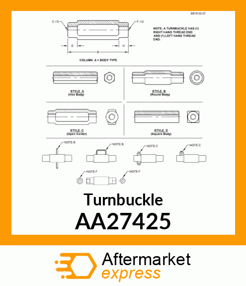 Turnbuckle AA27425