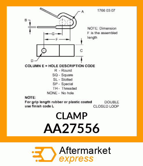 CLAMP, HOSE AA27556