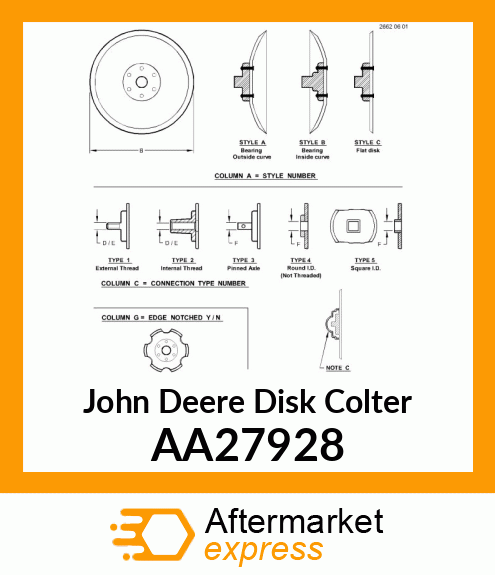 DISK amp; BEARING ASSY AA27928