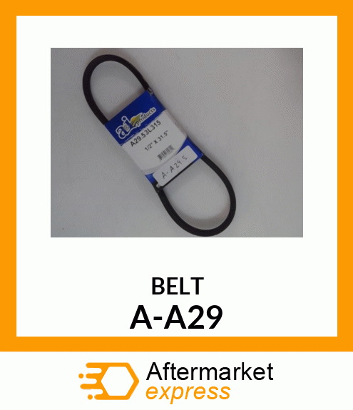 V-Belt - A-SECTION BELT (4L310) A-A29