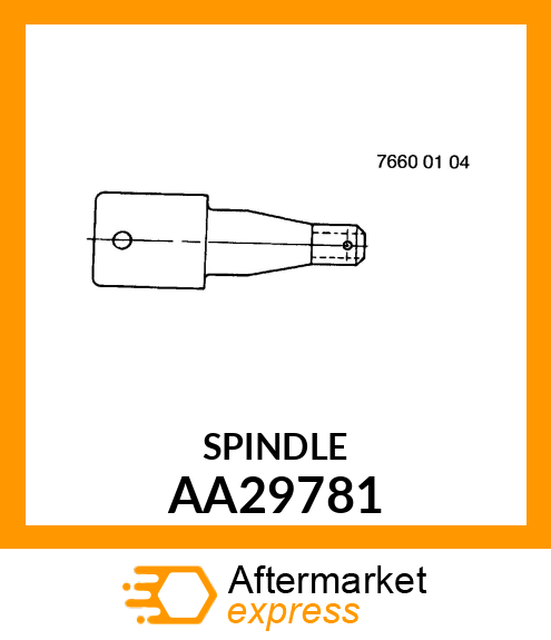 SPINDLE, SPINDLE, WHEEL AA29781