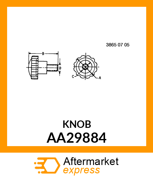 KNOB, ASSEMBLY AA29884