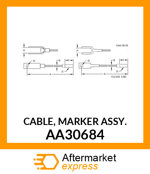 CABLE, MARKER ASSY. AA30684