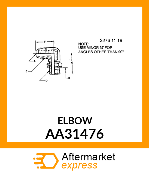 RESTRICTOR 90 DEGREE MALE AA31476