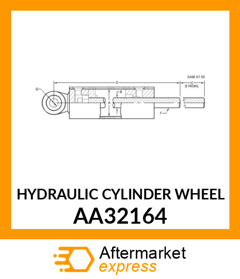 HYDRAULIC CYLINDER WHEEL AA32164