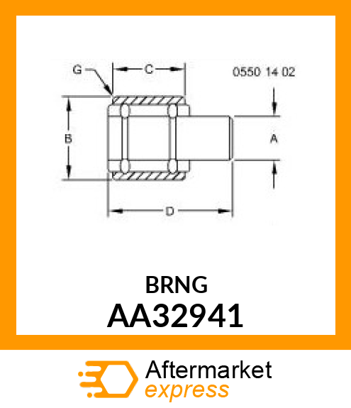 BEARING amp; SHAFT ASSEMBLY AA32941