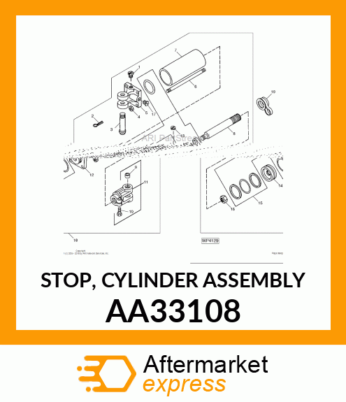 STOP, CYLINDER ASSEMBLY AA33108