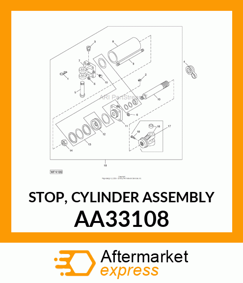 STOP, CYLINDER ASSEMBLY AA33108