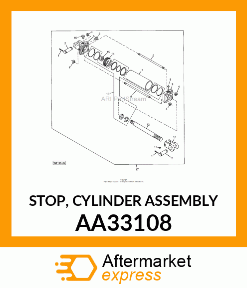 STOP, CYLINDER ASSEMBLY AA33108