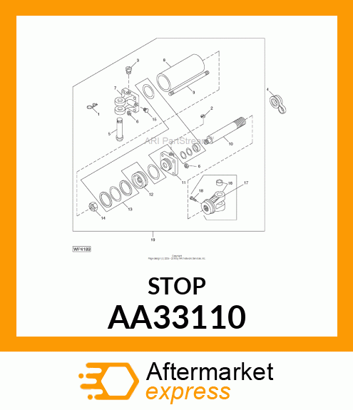 STOP, CYLINDER ASSEMBLY AA33110