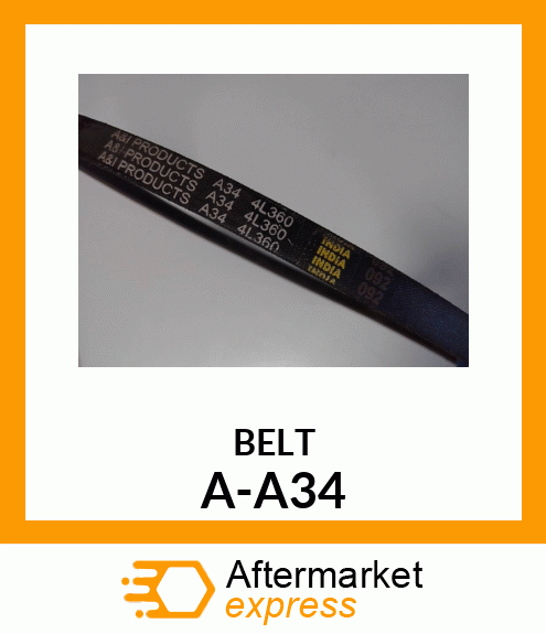 V-Belt - A-SECTION BELT (4L360) A-A34