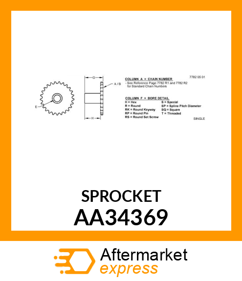 SPROCKET AA34369