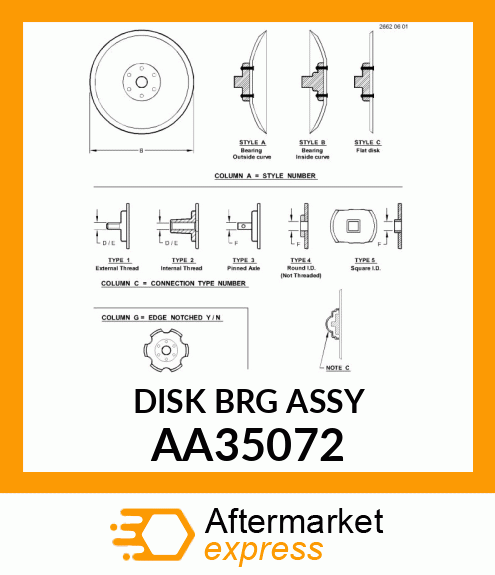 DISK BRG ASSY AA35072