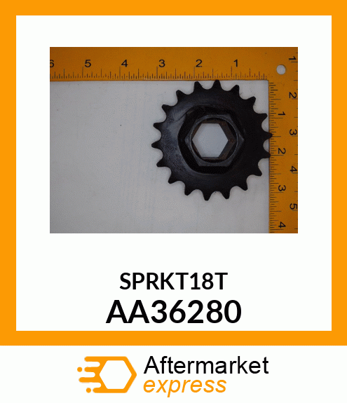 SPROCK 18T ANSI40 WELDED AA36280