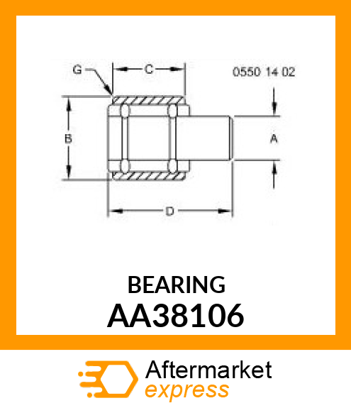 SLEEVE amp; BEARING ASSY AA38106