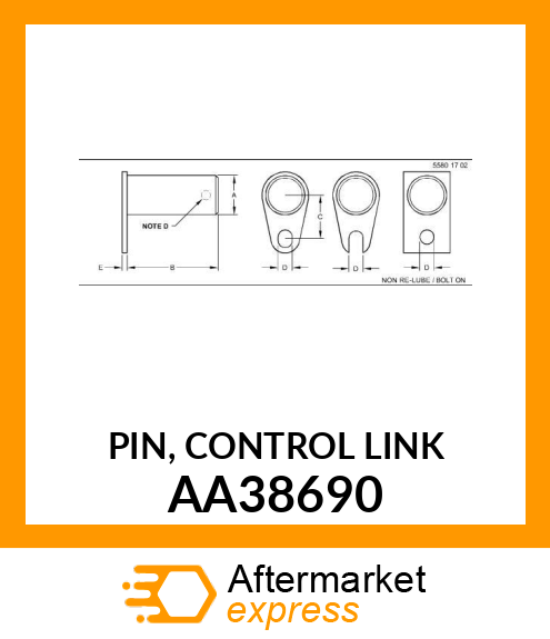 PIN, CONTROL LINK AA38690
