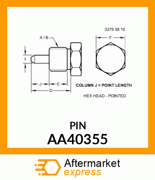 PLUG, CAVITY AA40355