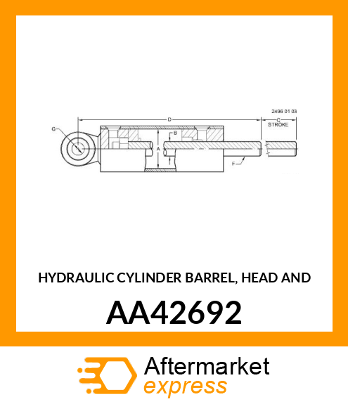 HYDRAULIC CYLINDER AA42692