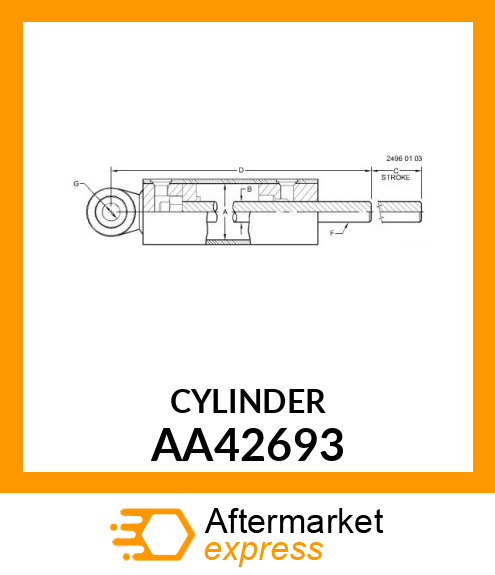 HYDRAULIC CYLINDER AA42693