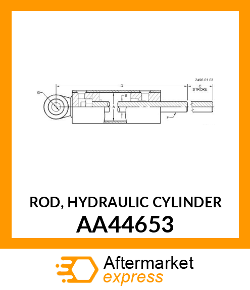 HYDRAULIC CYLINDER AA44653